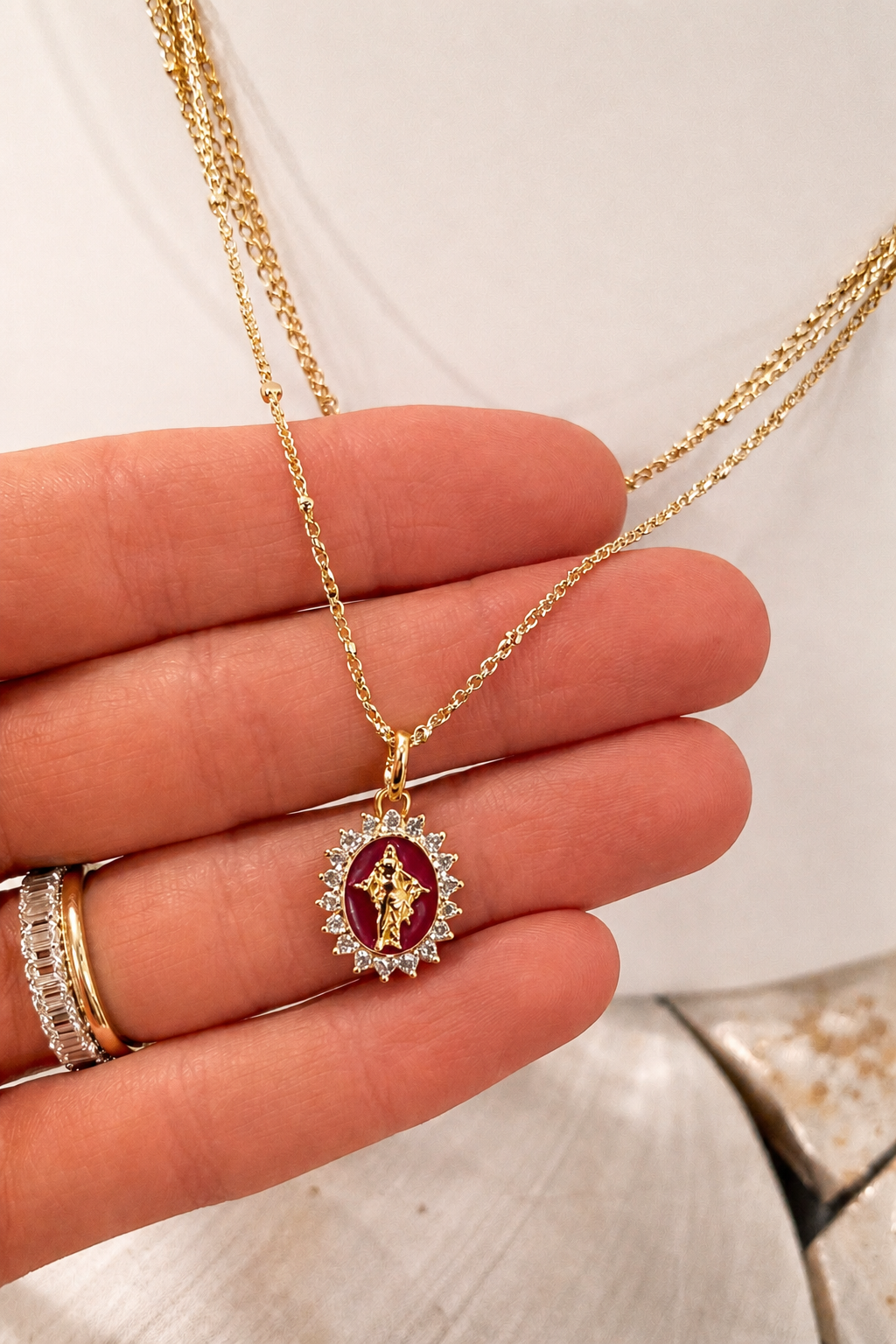 JESUS NECKLACE | BERRY