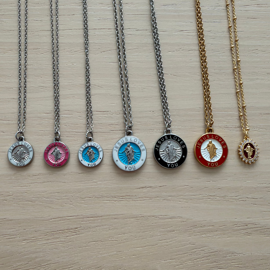 JLY NECKLACE | SILVER / BLACK