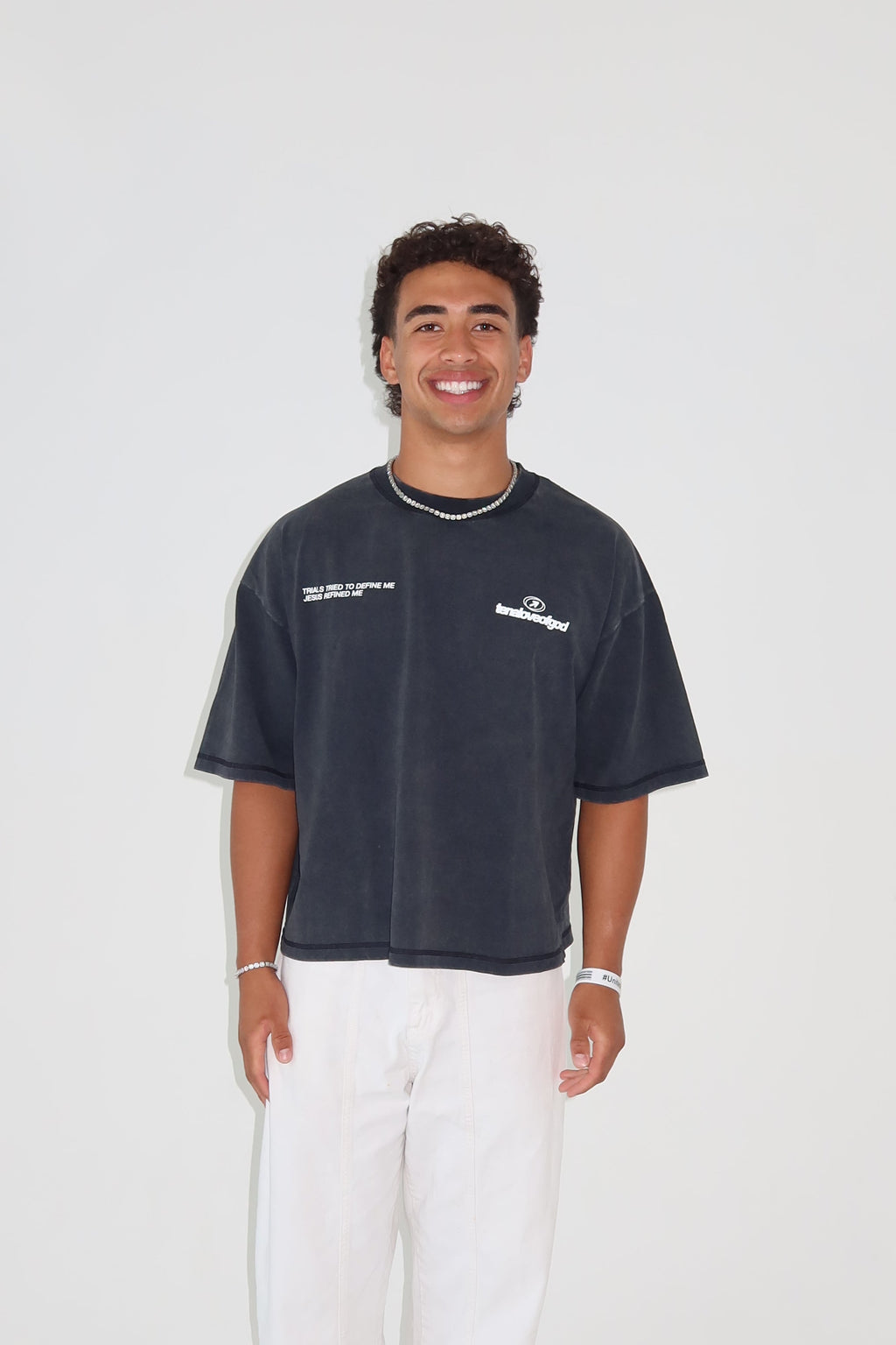 *PRE-ORDER* (9 WEEKS) - GGM CROP TEE | ASH