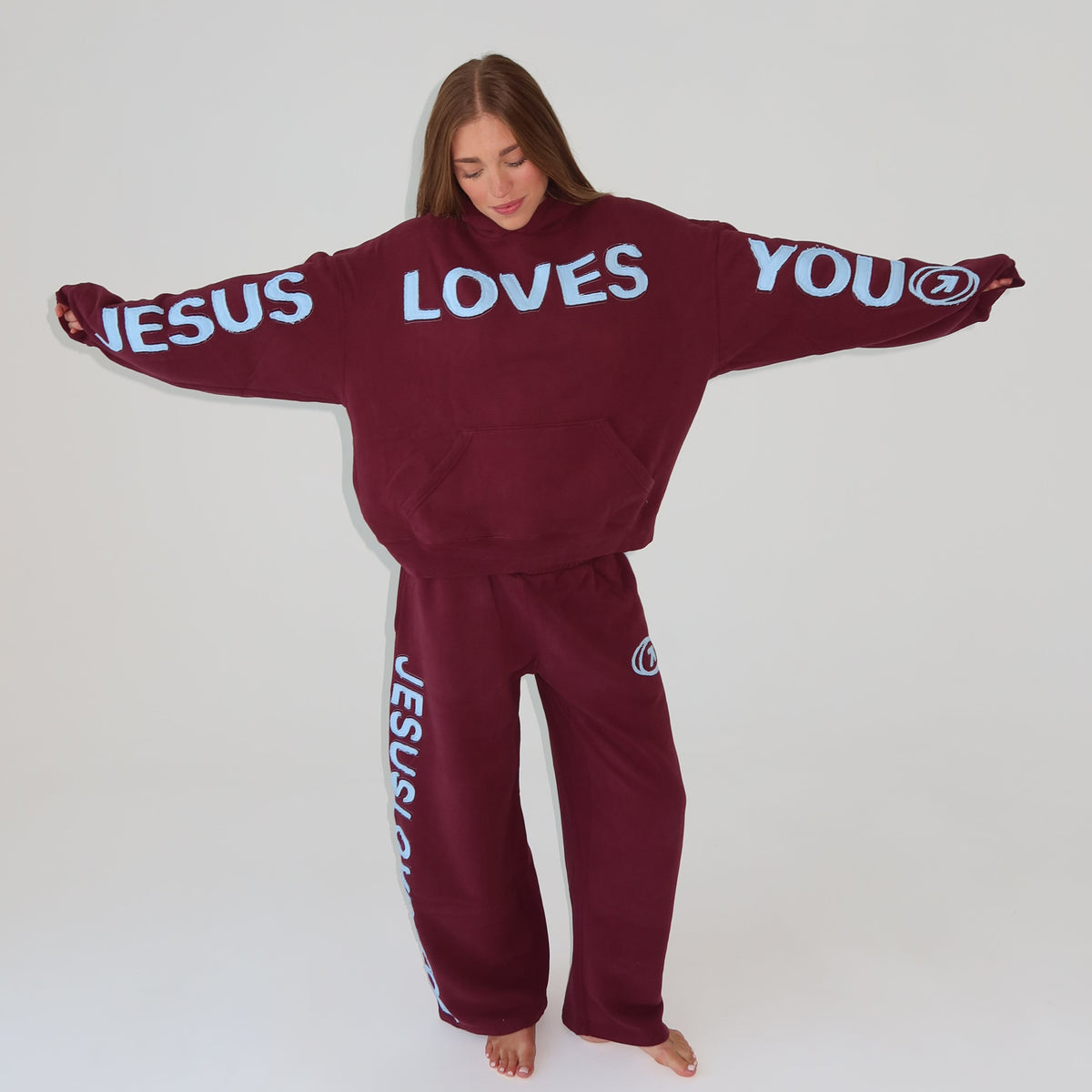 HUG SWEATPANTS | SKYBERRY (3 WEEKS)