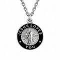 JLY NECKLACE | SILVER / BLACK