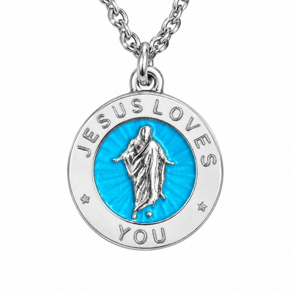 JLY NECKLACE | SKY / SNOW
